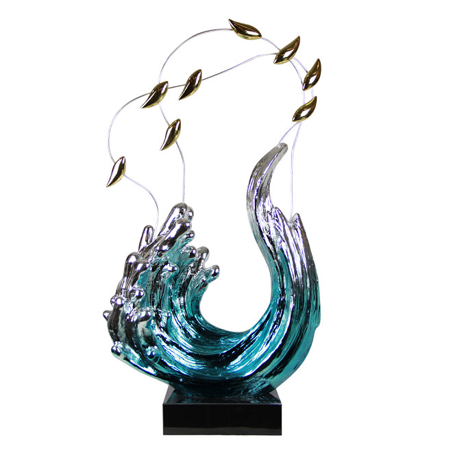 隨波逐流5 玻璃鋼雕塑在酒店會(huì)所中的藝術(shù)魅力